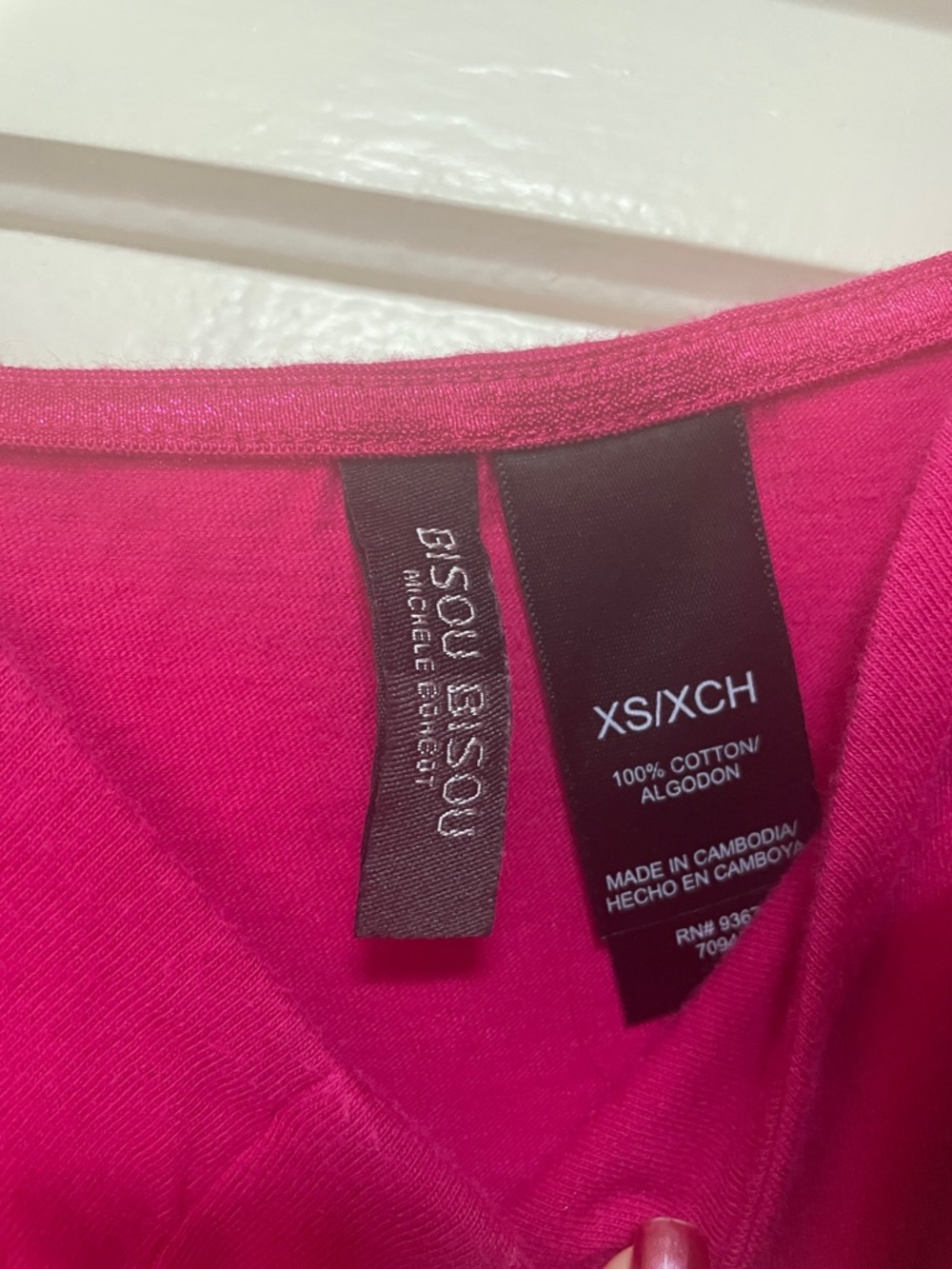 Fuchsia Ruched Spaghetti Strap Tank Top - Picture 2 of 5